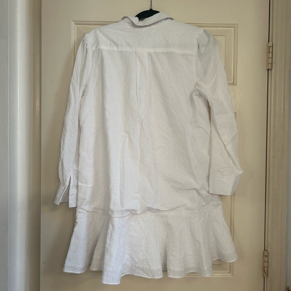 Tuckernuck White Swiss Dot Callahan Dress Medium - Picture 6 of 7